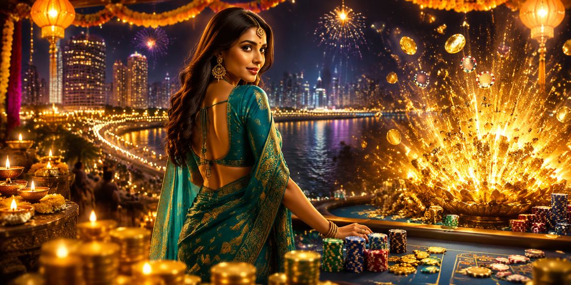 Entertainment casino scene at Mumbai Bandra showing players enjoying online betting